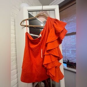 Anthropologie One Shoulder Top